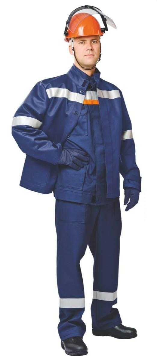 04 ЛVII  1 - Костюм 51 кал/см2 из огнезащитной ткани WORKER с термобельём и курткой - накидкой (куртка/брюки)