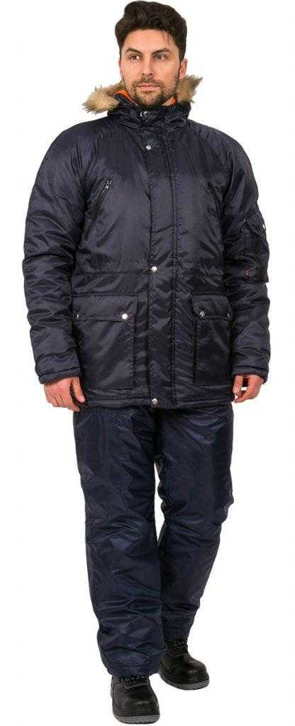 416x1024 - Куртка зимняя Аляска (тк.Оксфорд), т.синий