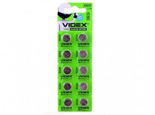 Батарейка VIDEX G 13 BL-10 ( 357A/LR44) 10/100