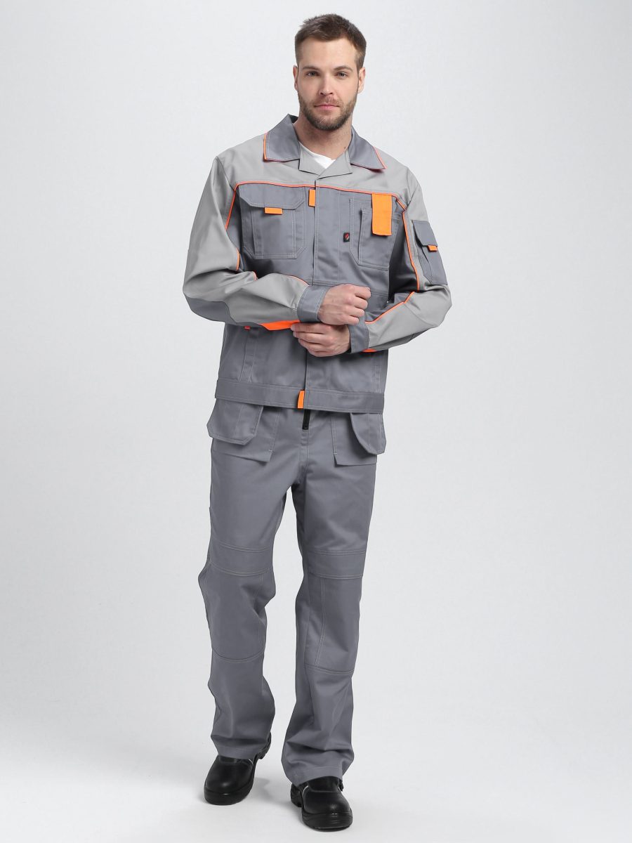 Костюм Драга-2 (тк.Смесовая МВО,240) п/к, серый/св.серый/оранжевый Костюм Драга-2 (тк.Смесовая МВО,240) п/к, серый/св.серый/оранжевый