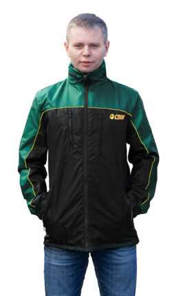желтаяэмблема 250x430 - Куртка ветровка черный/зелёный