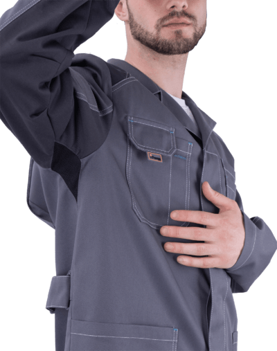 Халат ТУРБО SAFETY летний, серый-т.серый