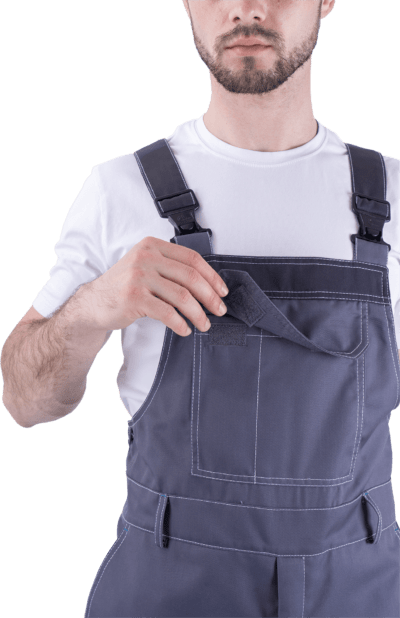 Полукомбинезон ТУРБО SAFETY летний, серый-т.серый