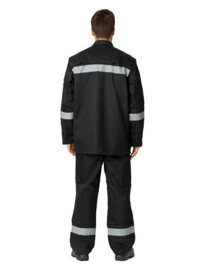 Костюм сварщика WORKER 3 кл.защиты (тк.100% хб,500) КСв №124 W, черный