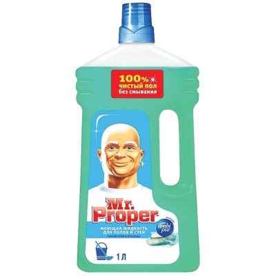 Средство для мытья пола и стен 1л MR.PROPERГорный ручей и прохлада