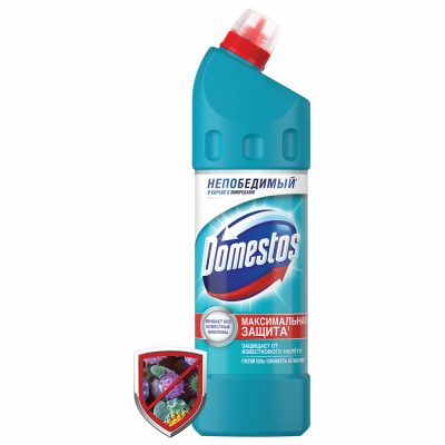 Чистящее средство 1л DOMESTOS Свежесть Атлантики с отбеливающим эффектом