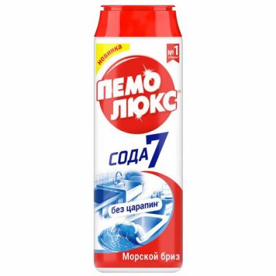 Чистящее средство 480г ПЕМОЛЮКС Сода-5/7 Морской бриз порошок
