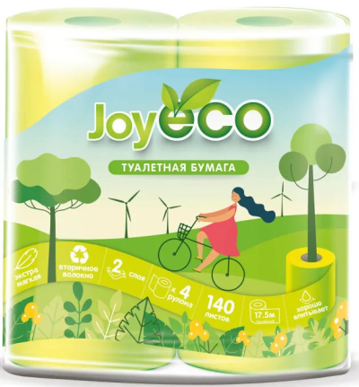Joy Eco Туалетная бумага 2 слоя