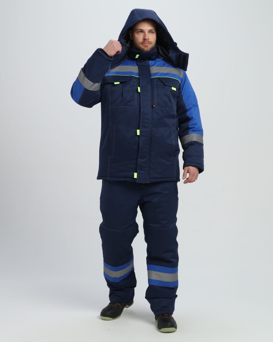 Костюм зимний Бивек-2 СОП (тк.Смесовая,210) пк, т.синий/васильковый/лимонный Костюм зимний Бивек-2 СОП (тк.Смесовая,210) пк, т.синий/васильковый/лимонный