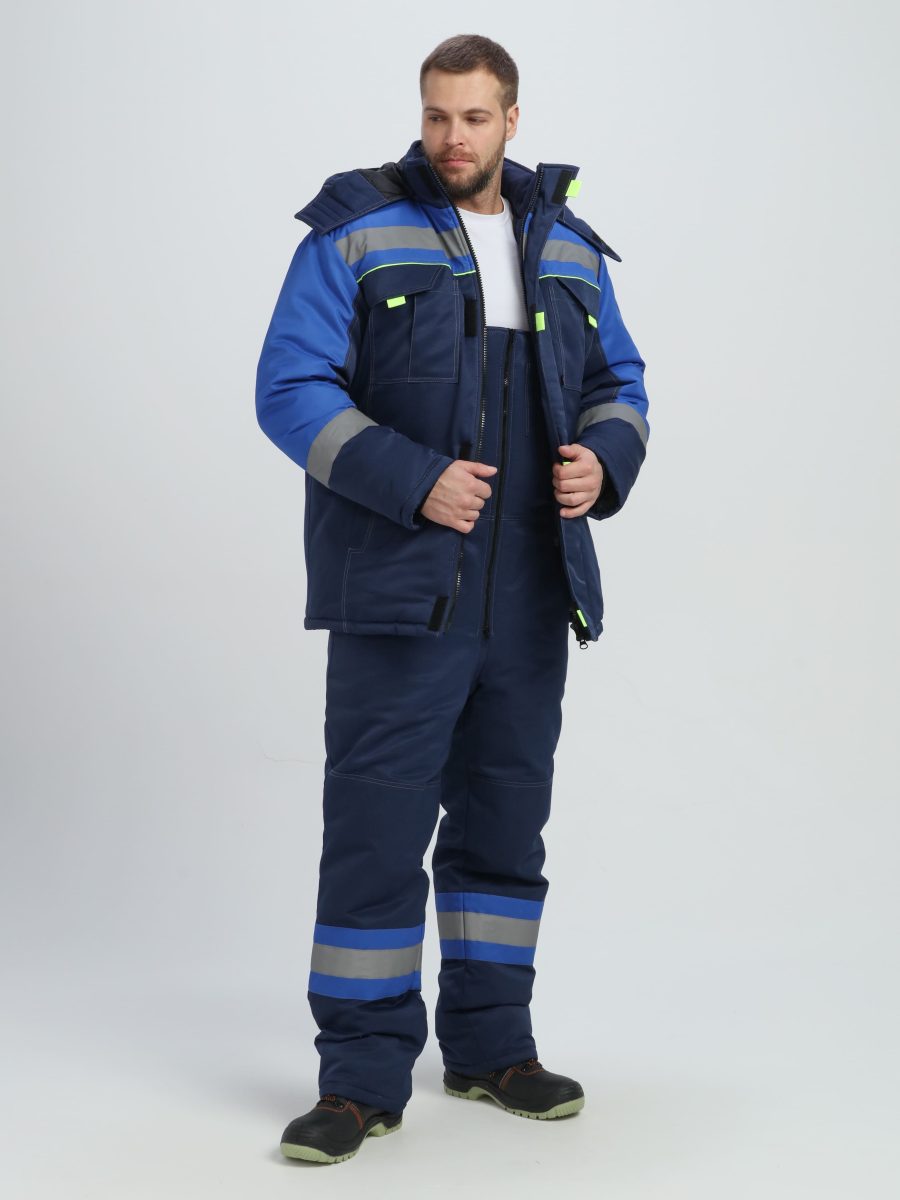 e60cf382_ef2c_11ed_bb46_0050560114b3_49e7dc89_dfd5_11ef_bbb5_0050560114b3 Костюм зимний Бивек-2 СОП (тк.Смесовая,210) пк, т.синий/васильковый/лимонный