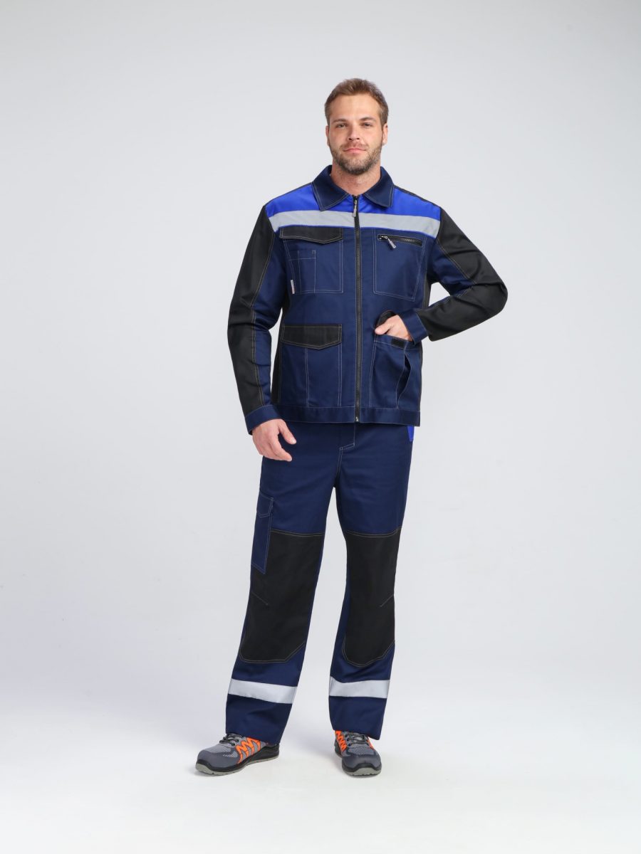 Костюм ProfLineBase-1 (тк.Твил,210) брюки, т.синий/черный/васильковый Костюм ProfLineBase-1 (тк.Твил,210) брюки, т.синий/черный/васильковый